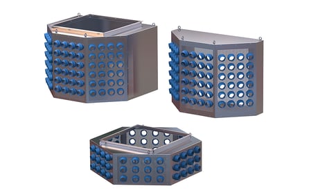 Air inlet plenums - Nozzle diffusers