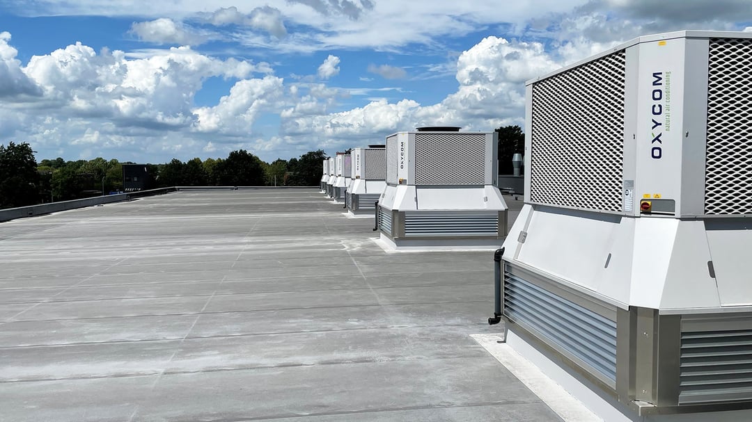 Two stage evaporative cooling