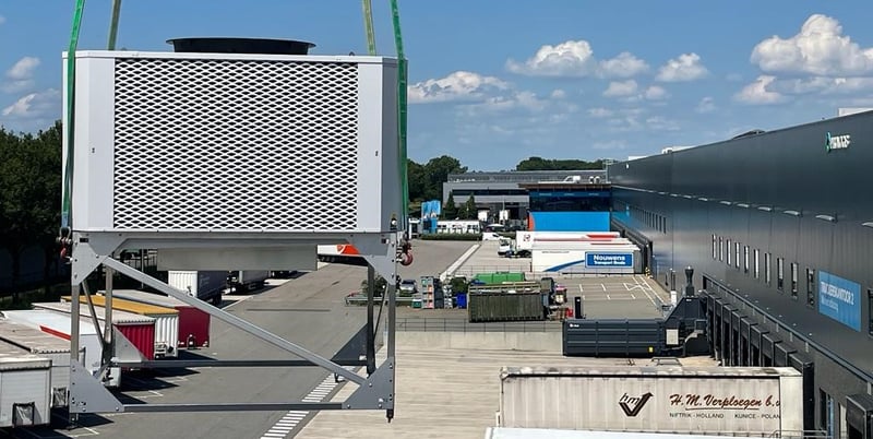 Tweetraps adiabatische koeling distributiecenters