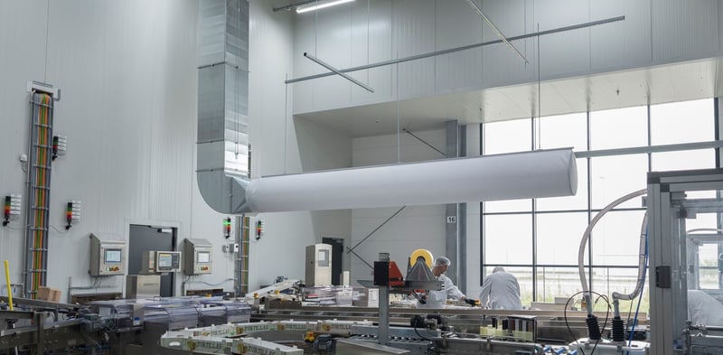 Food industry evaporative cooling