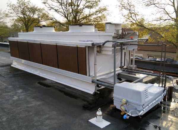 Adiabatic precooling supermarket