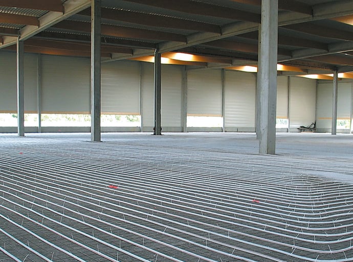 Floor heating plastic