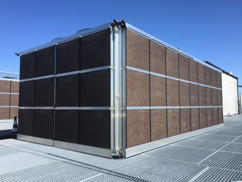 Adiabatic precooling industrial chillers